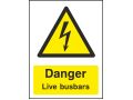Danger Live Busbars - Portrait